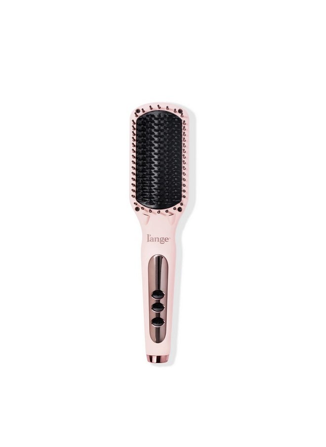 L'ANGE HAIR - L'ANGE HAIR Le Vite Straightening Brush | Heated Straightener Flat Iron for Smooth, Anti Frizz Hair | Dual-Voltage Electric Brush Straightener | Hot Brush for Styling - Image 1