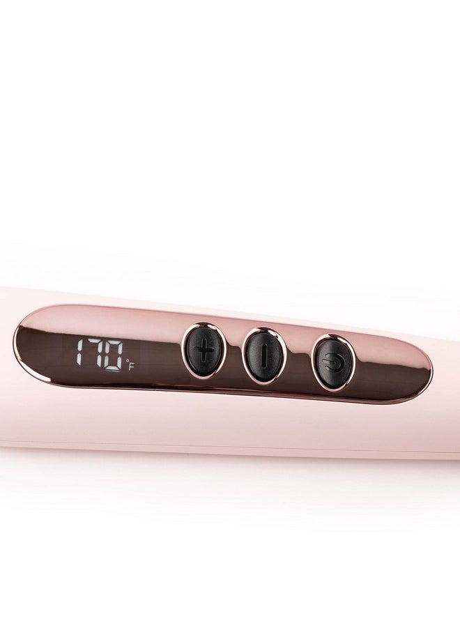 L'ANGE HAIR - L'ANGE HAIR Le Vite Straightening Brush | Heated Straightener Flat Iron for Smooth, Anti Frizz Hair | Dual-Voltage Electric Brush Straightener | Hot Brush for Styling - Image 1