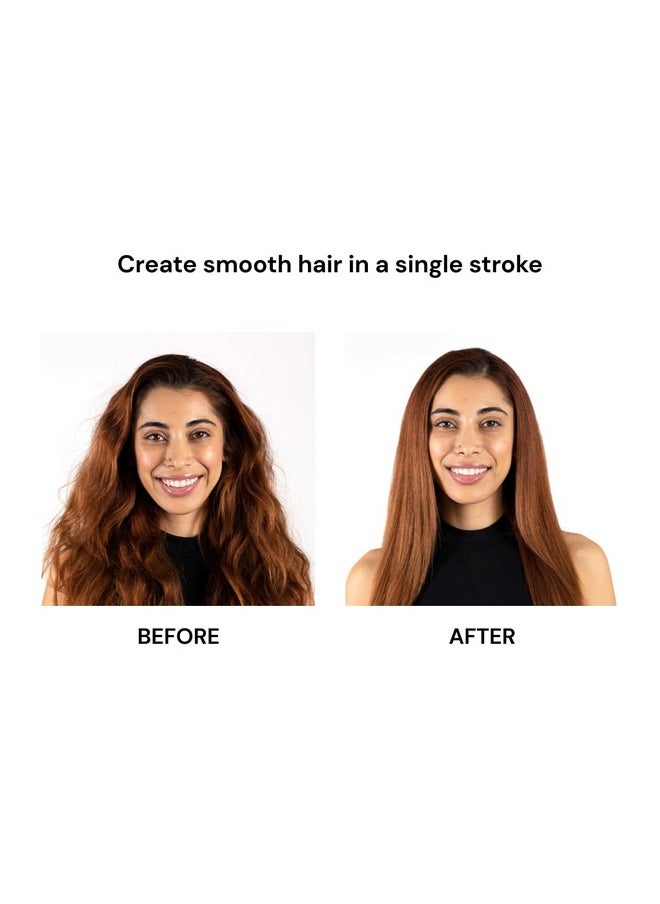 L'ANGE HAIR - L'ANGE HAIR Le Vite Straightening Brush | Heated Straightener Flat Iron for Smooth, Anti Frizz Hair | Dual-Voltage Electric Brush Straightener | Hot Brush for Styling - Image 1