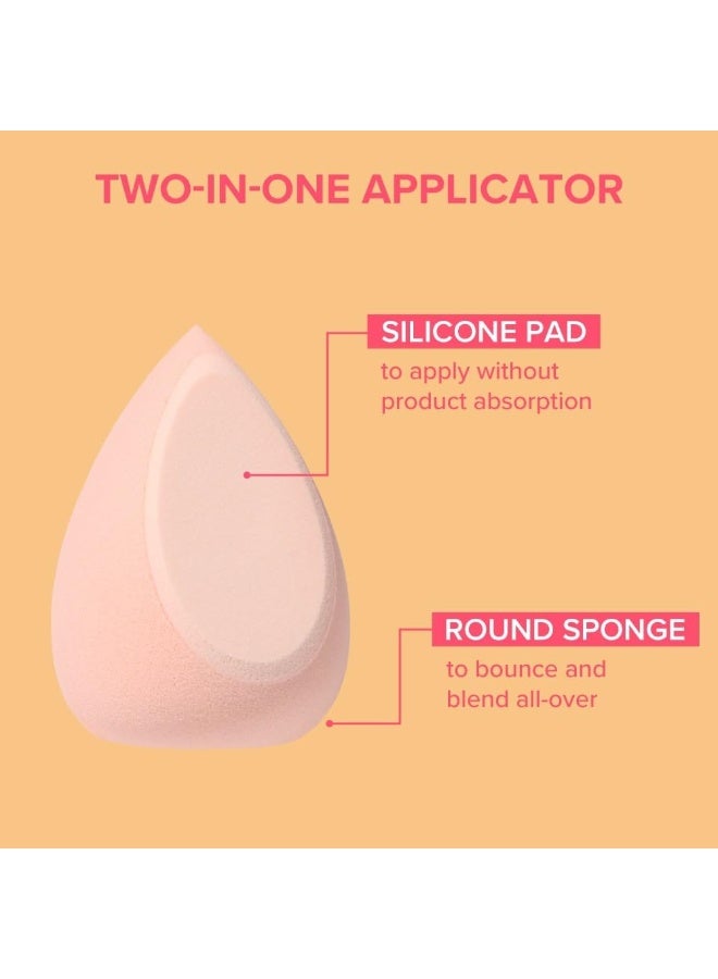 Daily Life Forever52 A Skin-Like Blend Hybrid Sponge | Dual-Action Beauty Blender with Precision Tip & Rounded Base | Flawless Application for Liquid, Cream & Powder | Latex-Free & Reusable - Image 4