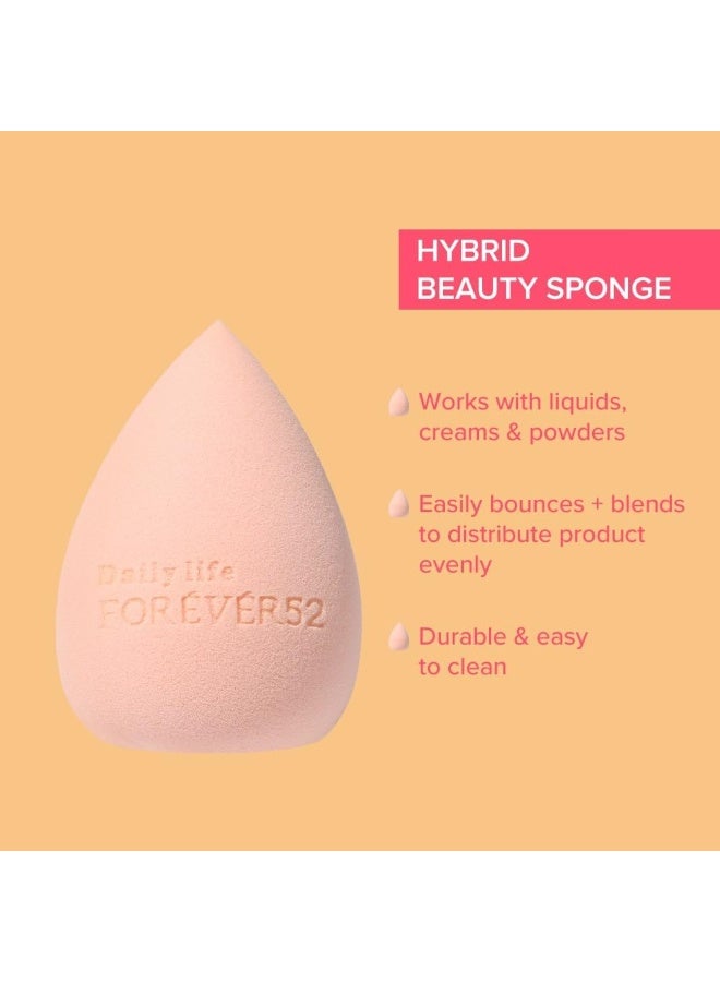 Daily Life Forever52 A Skin-Like Blend Hybrid Sponge | Dual-Action Beauty Blender with Precision Tip & Rounded Base | Flawless Application for Liquid, Cream & Powder | Latex-Free & Reusable - Image 3