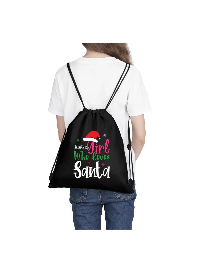 PRINTSHOP4ME Pack Of 3 Drawstring Bags With Christmas Design For Girls-Durable Sports Backpack For Kids,Great For School And Everyday Use,Lightweight With Print For Everyday Use - Image 5