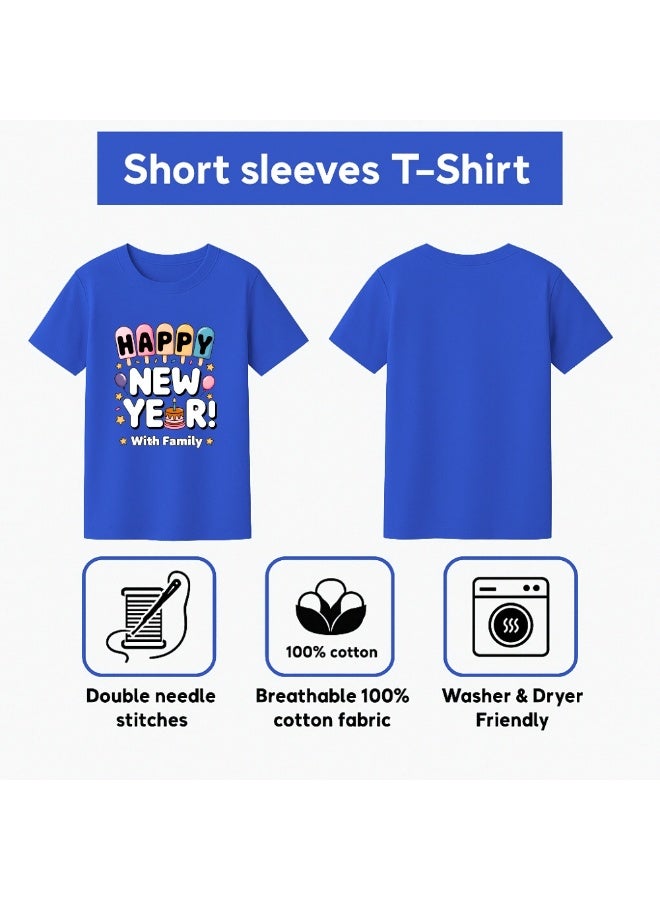 PRINTSHOP4ME New Year Matching Family T-Shirt Set For Men Women Kids | Holiday Celebration Outfits For Parties,Photoshoots,Home Gatherings And Countdown Events - Image 4