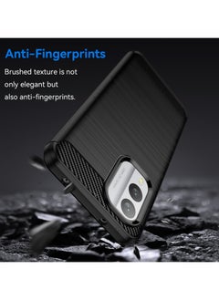 HuHa Case Cover For Nokia X30 Brushed Texture Carbon Fiber TPU Phone Case Black  - Image 3
