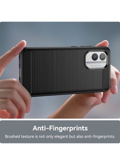 HuHa Case Cover For Nokia X30 Brushed Texture Carbon Fiber TPU Phone Case Black  - Image 5
