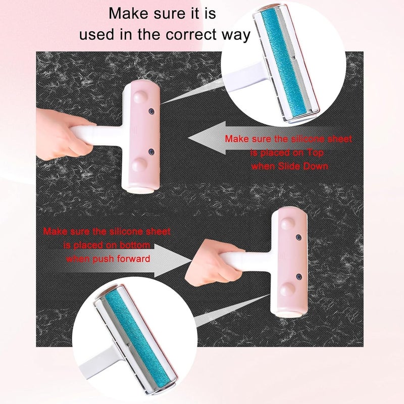 KASTWAVE Reusable Portable Pet Hair Remover Roller - Washable Lint Roller Brush for Dog & Cat Hair Removal on Furniture, Clothing, Car Seats, Upholstery – Multi-Surface Fur Cleaner - Image 5