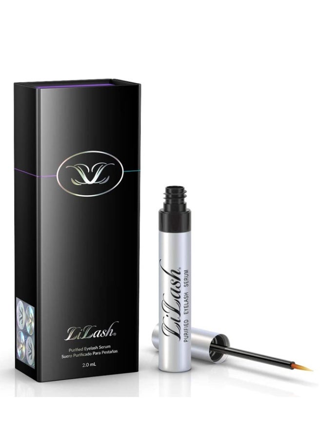 LiLash Purified Eyelash Physician-Formulated Serum for Fuller & Longer Looking Eyelashes Natural Eyelash Enhancer Safe for Sensitive Eyes and Contact Lens Wearer 3-Months Supply, 2ml - Image 1