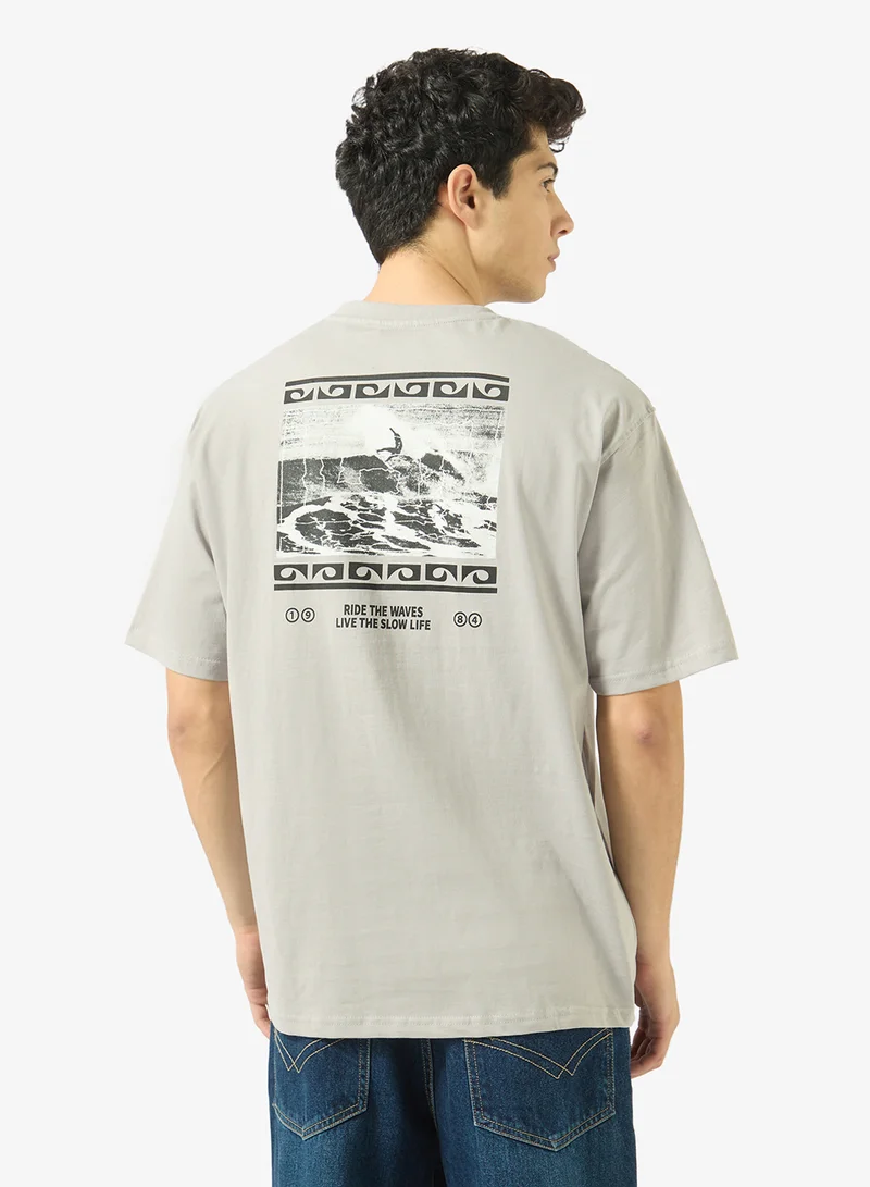 Ripples Mens Drop Shoulder T-shirt