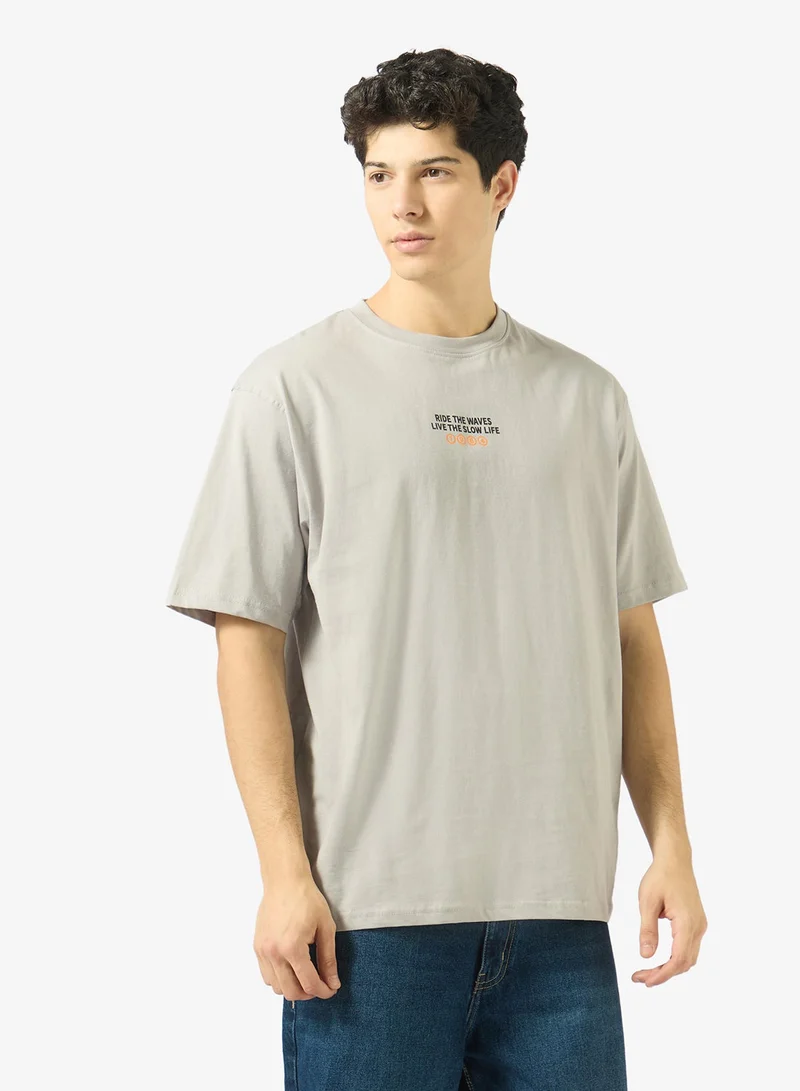 ريبلز مع نمشي Mens Drop Shoulder T-shirt