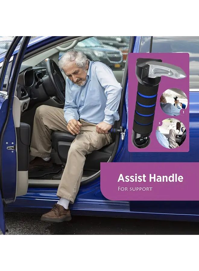 Car Handles Designed for Seniors Suitable for All Vehicle Door Handles Portable Handrail Support for Elderly and Disabled 2 Pack Red - Image 1