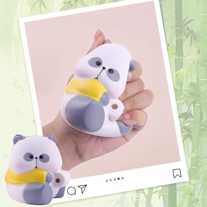 Anboor Panda Squishies Slow Rising Toy for Kids Soft Cute Panda Foam Squishies with Handkerchiefs Jumbo Animal Fidget Toy Sensory Toy for Party Gifts - Image 3