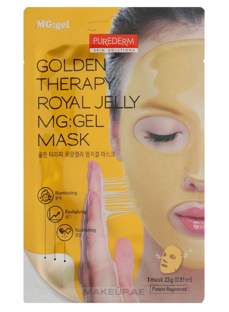 PUREDERM GOLDEN THERAPY ROYAL JELLY MG:GEL MASK ADS 384