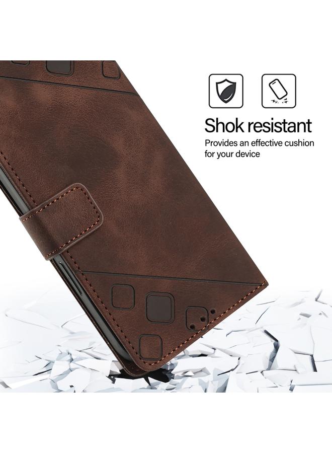 S-TOP Case For OnePlus Nord CE3 5G India Skin-feel Embossed Leather Phone Case - Image 5