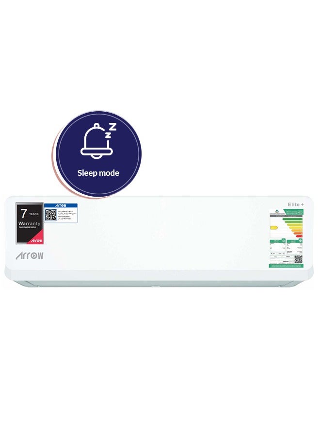 Arrow - 12,600 BTU Split AC, Cooling & Heating, With Remote Control, 3,050 BTU Heating Capacity, Double Layer Air Louver, Auto Cleaner, 4D Airflow, Sleep Mode | Model Name: RO-12SCD-H - Image 1