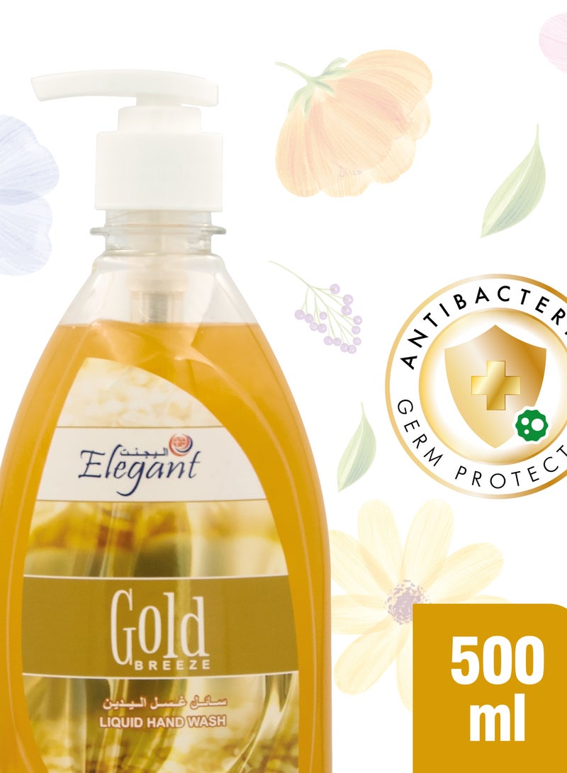 Elegant غسول اليدين السائل جولد بريز 500 مل، مجموعة من قطعتين - Image 2