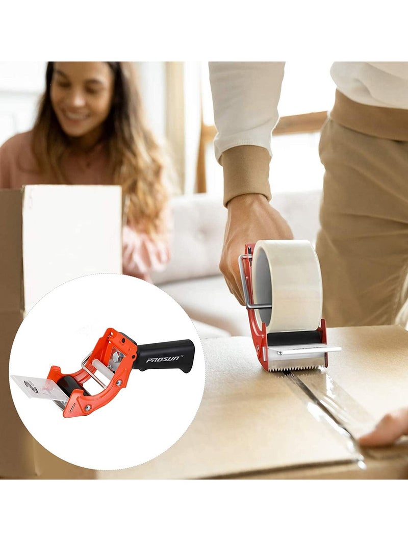 Prosun - PROSUN Fast Reload Tape Dispenser for Packing and Sealing, with Cutter, Orange - Image 1