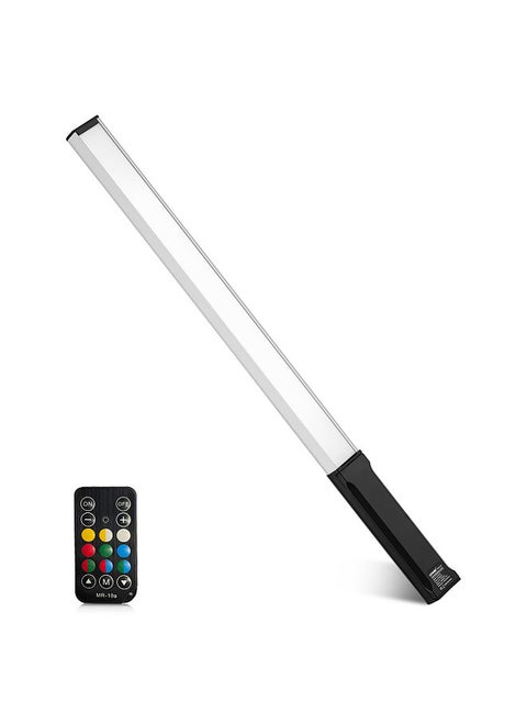 RGB Handheld LED Light Wand Rechargeable Photography Light Stick 10 Lighting Modes 12 Brightness Levels 1000 Lumens 3200-5600K Color Temperature with Portable Bag Hanging Loop Remote Control