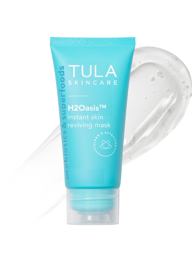TULA TULA Skin Care H2Oasis Instant Skin Reviving Mask - Hydrating Face Mask, Plumps and Energizes Tired Dehydrated Skin, Contains Resurrection Plant and Desert Lime, 2.7 Fl Oz. 