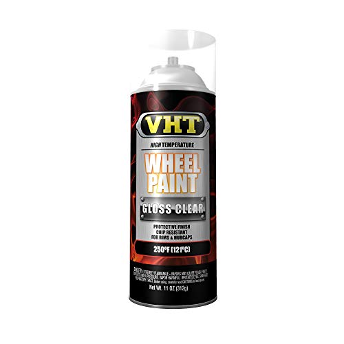 VHT SP184 Clear Coat Wheel Paint Can - 11 oz, Gloss Clear - Image 1