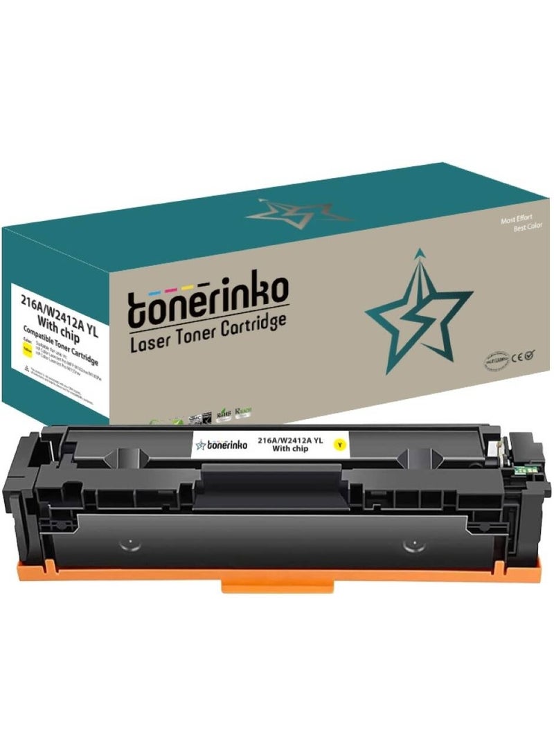 Toner Cartridge Tonerinko Premium Replacement Toner Cartridge Compatible With HP Color LaserJet Pro M155a, MFP M182n, MFP M183fw, W2410A Black, W2411A Cyan, W2412A Yellow, W2413A Magenta, 4-Pack | 216A - Image 2