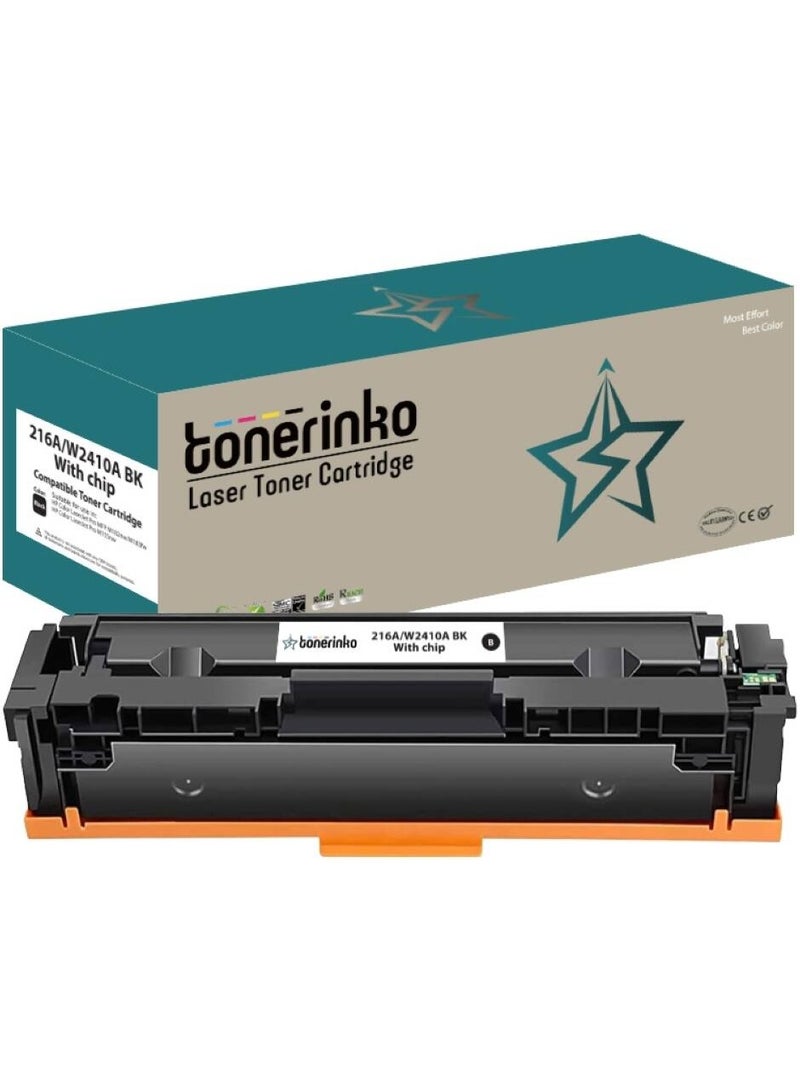 Toner Cartridge Tonerinko Premium Replacement Toner Cartridge Compatible With HP Color LaserJet Pro M155a, MFP M182n, MFP M183fw, W2410A Black, W2411A Cyan, W2412A Yellow, W2413A Magenta, 4-Pack | 216A - Image 4