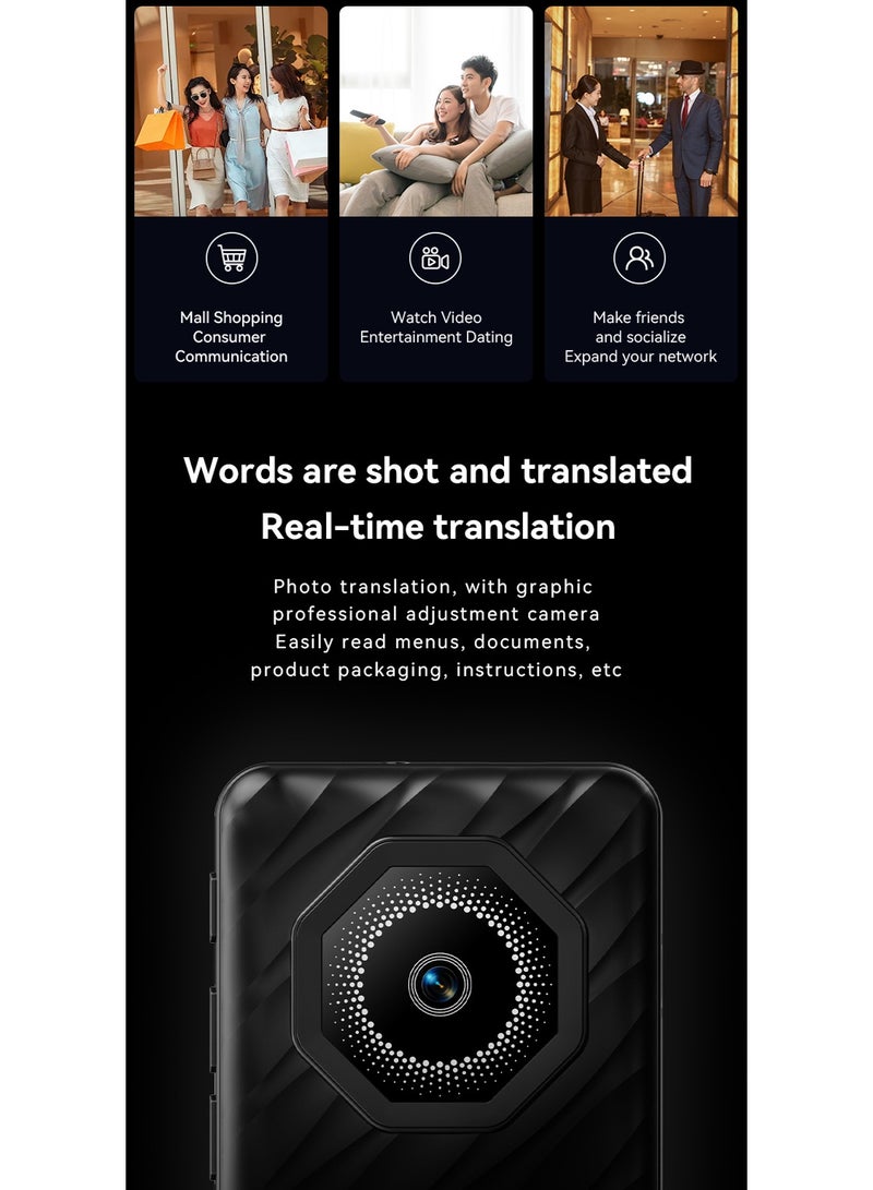 جهاز الترجمة الصوتية الذكية – ترجمة فورية وبدون إنترنت، يدعم أكثر من 142 لغة، ترجمة نصوص وصور، مثالي للأعمال والسفر لتواصل دقيق - Image 5