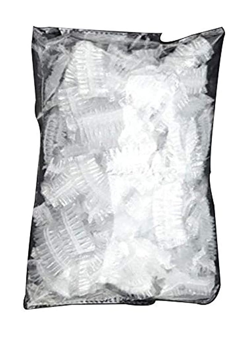 BLOOMING TIME 100-Piece Shower Cap Set Clear - Image 2