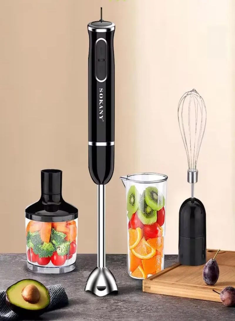Sokany SK-1721-4 4-in-1 Multifunction Hand Blender Food Processor Electric Chopper 400W - Image 1