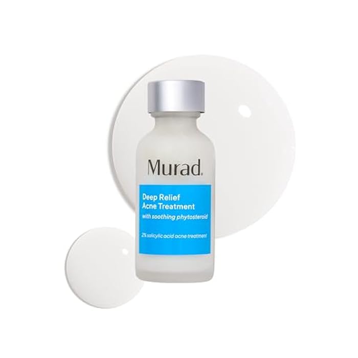 Murad Deep Relief Acne Treatment with 2% Salicylic Acid - Deep, Painful Acne Spot Treatment for Face – Redness Relief, Fast Acting Blemish Serum, Soothing Breakout Treatment - 1Fl Oz - Image 1