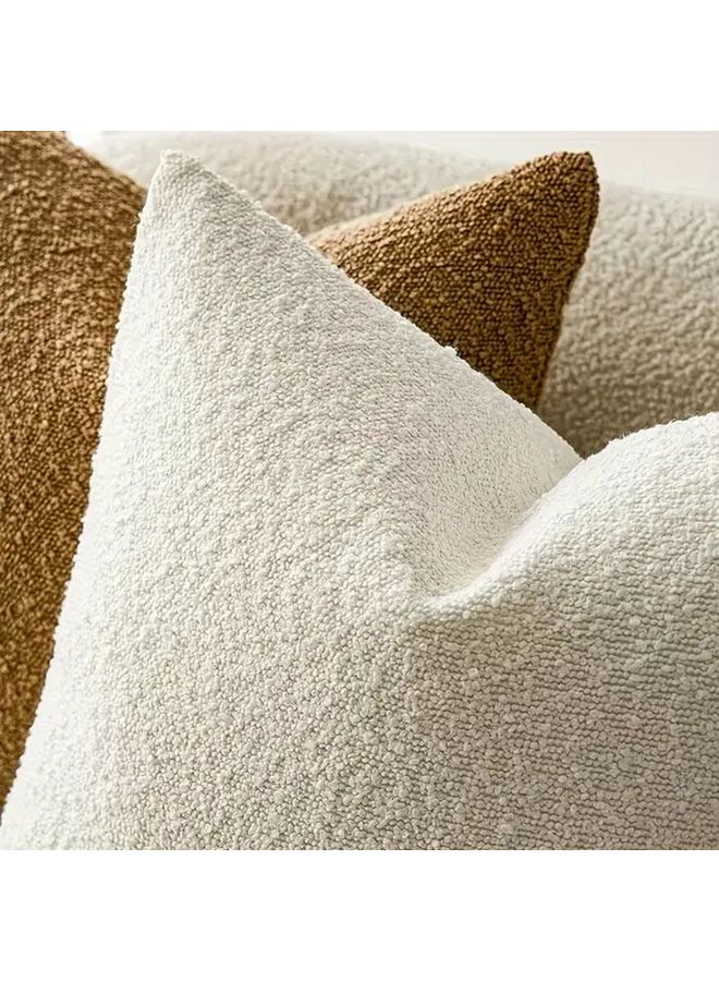 Black Chenille Cushion Cover 19 69x19 69 Inch Soft Pillowcase For Sofa Car Office - Image 3