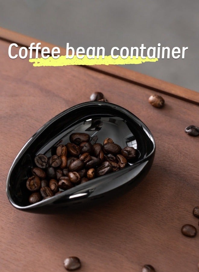 Coffee bean weighing pan - white
