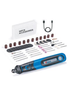 3.6V Cordless Mini Grinder With 50 Pc Accessory Set And 3 Variable Speed With Led Battery Indication, Rotary Tool For Polishing, Cleaning And Engraving, Blue, VT1208 - pzsku/ZC856574AEDBF86B9BDBDZ/45/_/1684220267/b0fcb2f3-e86b-4f4d-bdff-cc0e539739d9