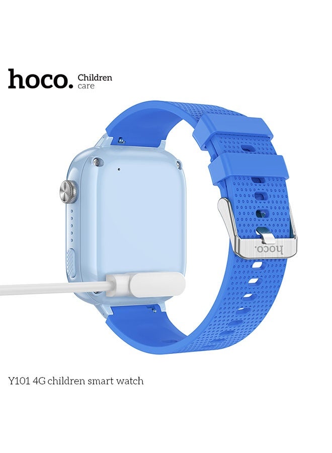 هوكو. ساعة أطفال - ساعة ذكية Hoco Y101 للأطفال - زرقاء (تدعم شبكة 4G - نظام تحديد المواقع GPS) - Image 3
