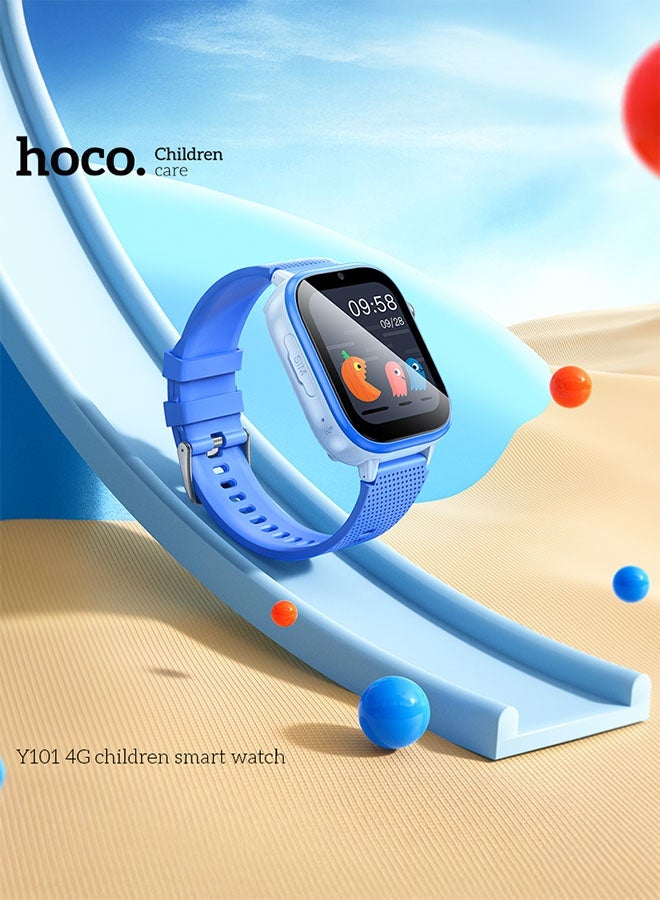 هوكو. ساعة أطفال - ساعة ذكية Hoco Y101 للأطفال - زرقاء (تدعم شبكة 4G - نظام تحديد المواقع GPS) - Image 5