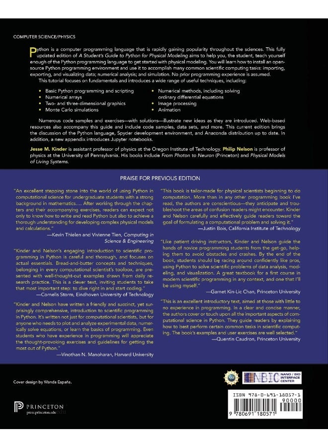 A Student's Guide to Python for Physical Modeling: Updated Edition - Image 2