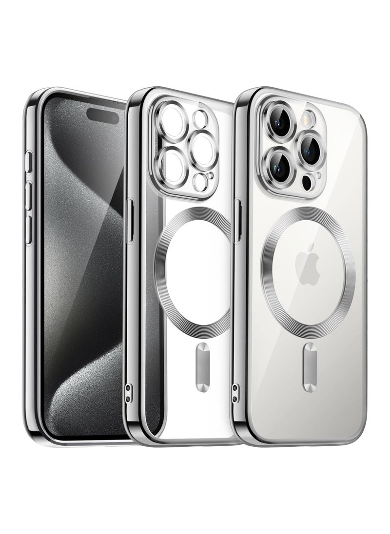 Generic - Magnetic Clear for iPhone 13 Pro Case with MagSafe Integrated Camera Protection Glass Silicone Cover Slim Thin Non Yellowing Anti Fingerprint Scratch Wireless Charging - Image 1