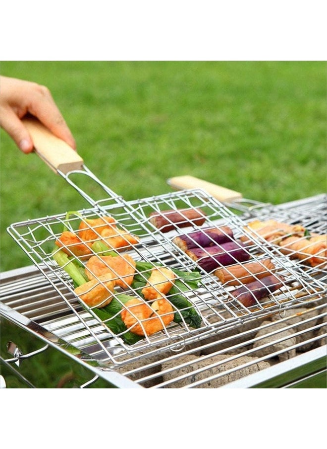 GO2CAMPS GO2CAMPS Barbeque Grill with Net Wooden Handle  - Image 4
