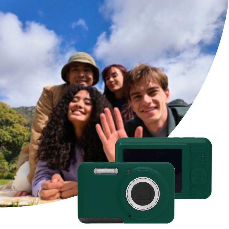 Tedubax Case for Kodak PIXPRO FZ55,FZ55 accessories,Soft Silicone Protective Case,Comes with 2 Screen Protectors and 1 Wrist Strap - Dark green - Image 2