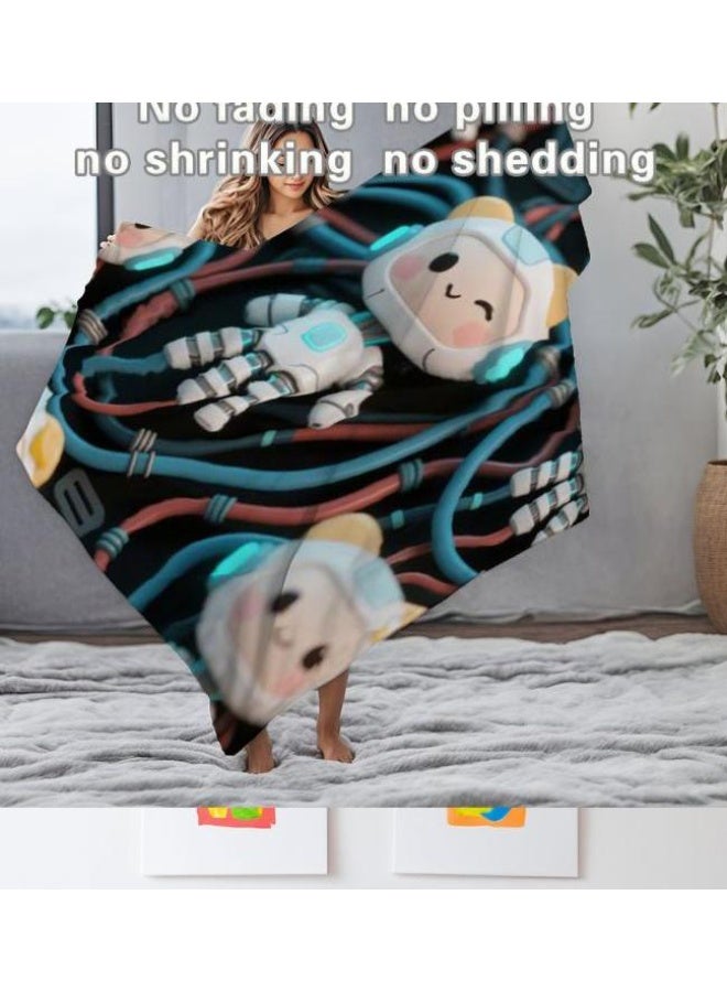 عام بطانية رقيقة من الفانيلا (حرارة ومريحة، ومناسبة للنوم واستخدام اللعبة والغبار والرمل) 150 سم * 200 سم - 658 - Image 5