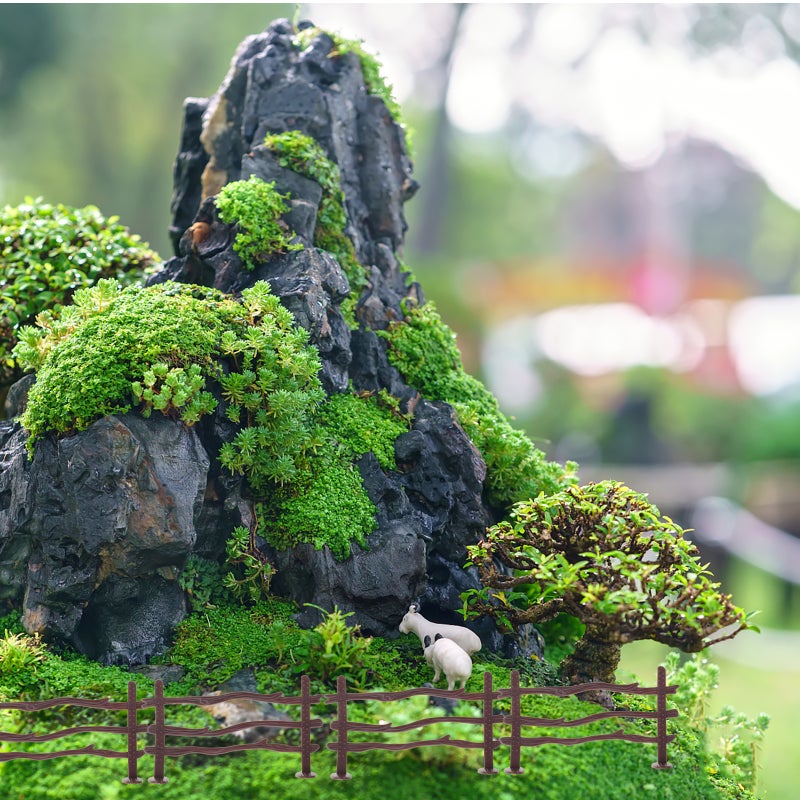 🌱 لعبة سياج مصغر مثالية لإنشاء حدائق صغيرة مفصلة وزينة المزارع - Image 3