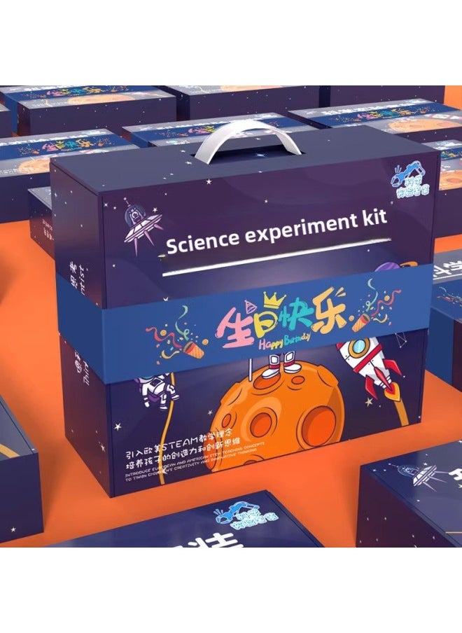 Children's Science Experiment Suit Primary School Students' Educational Toys Kindergarten DIY Handmade Science And Technology Small Production Material Package-Color:[10-piece Set Of Sea, Land And Air Experiments] Free Paint Tool Kit Ppt Teaching