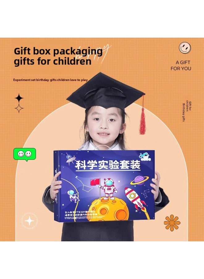 Children's Science Experiment Suit Primary School Students' Educational Toys Kindergarten DIY Handmade Science And Technology Small Production Material Package-Color:[10-piece Set Of Sea, Land And Air Experiments] Free Paint Tool Kit Ppt Teaching