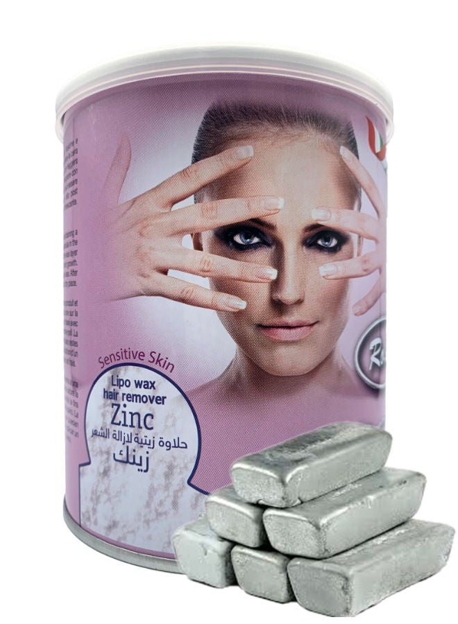 Roial Hair Remover Wax Lipo 600 ml - Zinc-Enriched Hair Removal Wax for Smooth and Hair-Free Skin