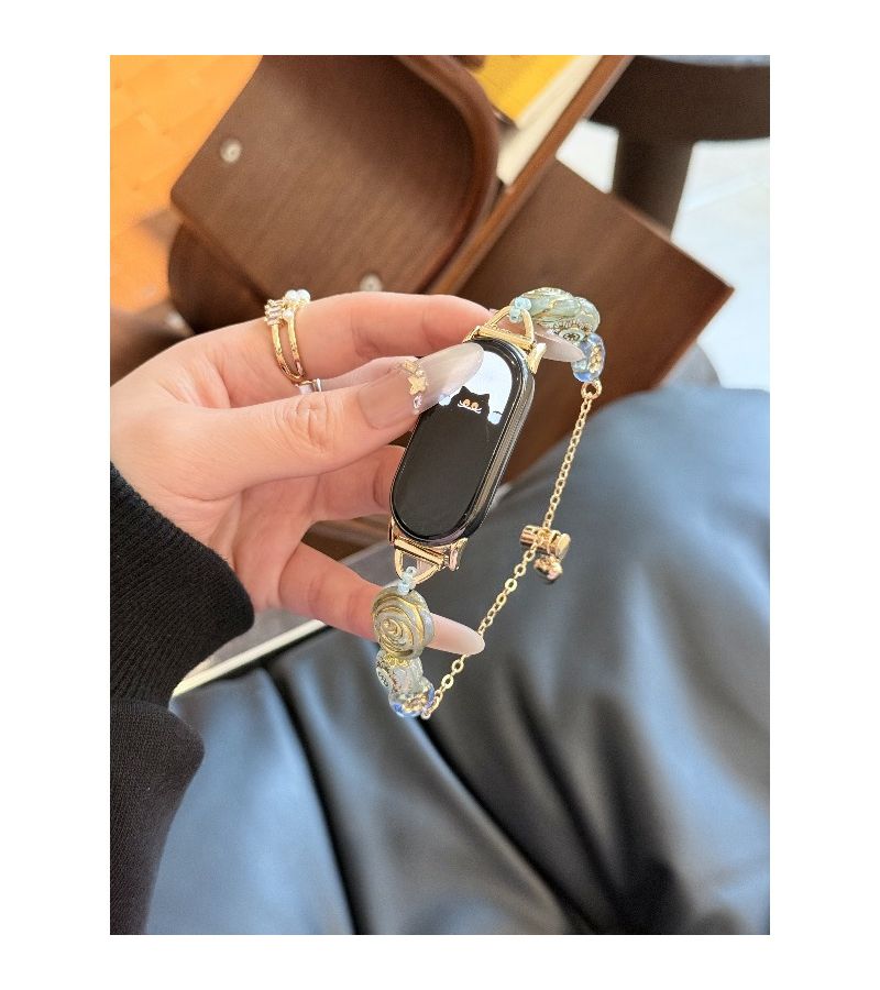 Chinese Style Czech Bead Watch Strap Mixed Colors For Mi Band 3 4 5 6 - Image 4