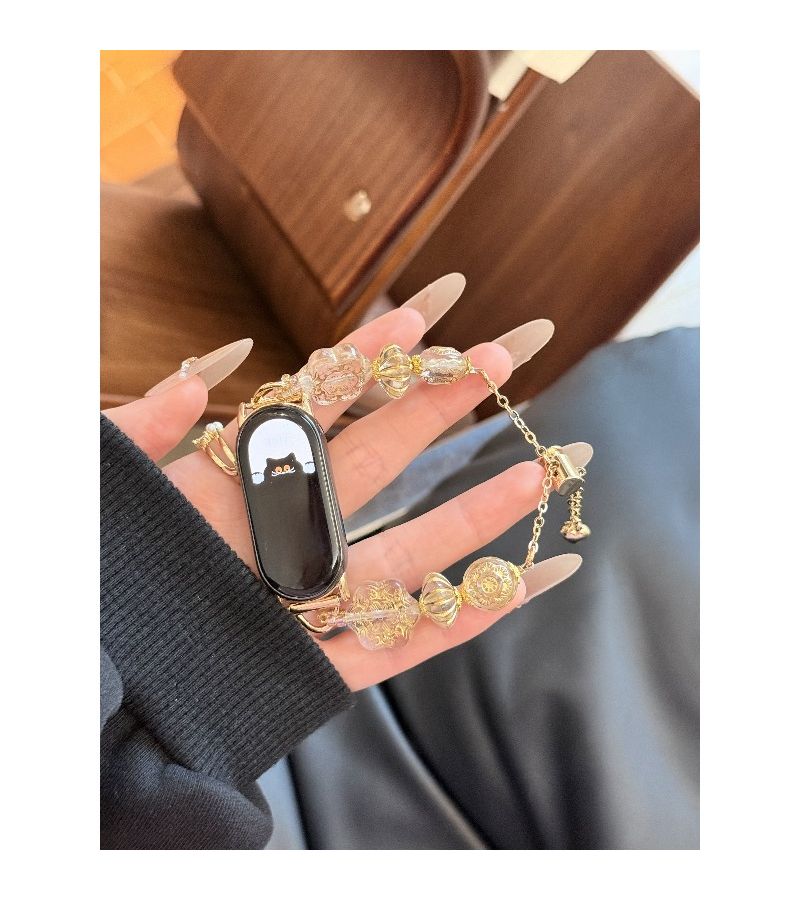 Chinese Style Czech Bead Watch Strap Mixed Colors For Mi Band 3 4 5 6 - Image 1