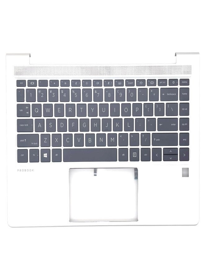 WWGTMC Replacement Upper Case Palmrest Backlit Keyboard Assembly for HP Probook 440 G8 445 G8 Series Laptop Part US Layout Top Cover M23769-001 - Image 1