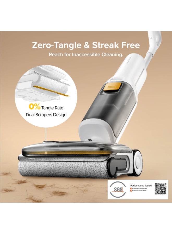Roborock F25 RT Gen 2 Vacuum Mop, Wet Dry Cordless Vacuum Cleaner with Upgraded Larger Wheels, 20000Pa Floor Cleaner Machine for Hard Floor, Edge to Edge Self Cleaning Electric Mop with 180° Lie-Flat - Image 2