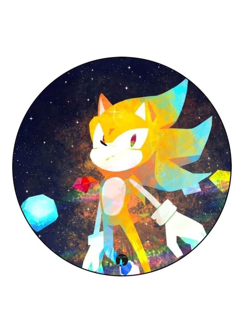 RKN Sonic Printed Mouse Pad  Black/Yellow/White