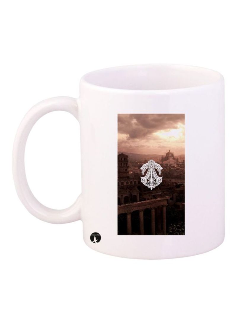 RKN Assassin's Creed Video Game Printed Mug Brown/Yellow Standard Size