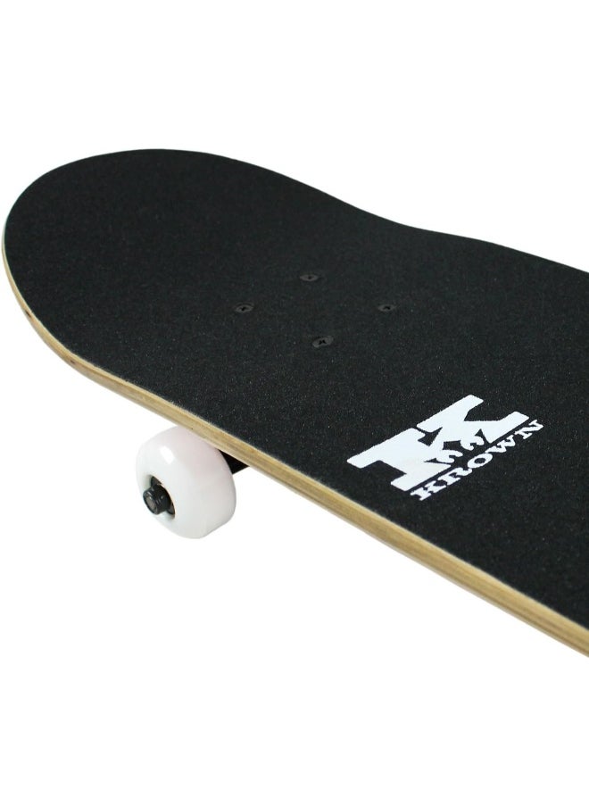 Krown Krown KRRC-56 Rookie Checker Skateboard, Black/Pink, 7.75"  - Image 1